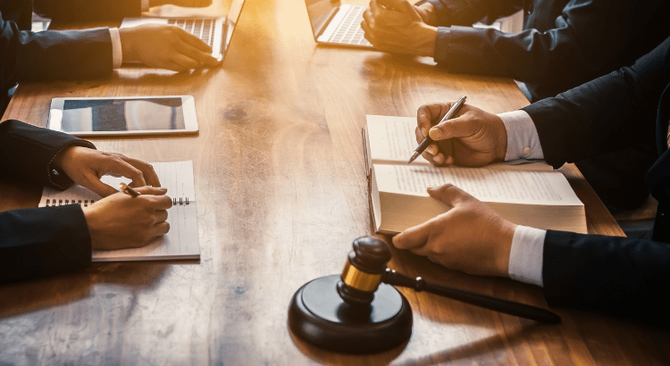 multiple lawyers are working and sitting together